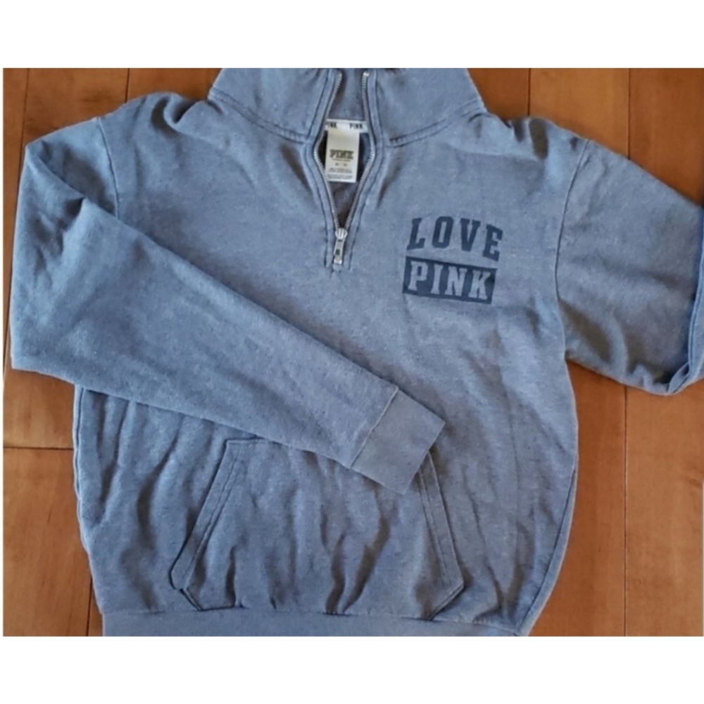 Pink Love Pink Quarter Zip Pullover